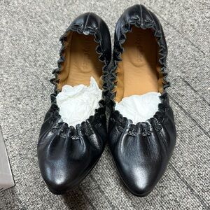 See By Chloe Black Leather Flats